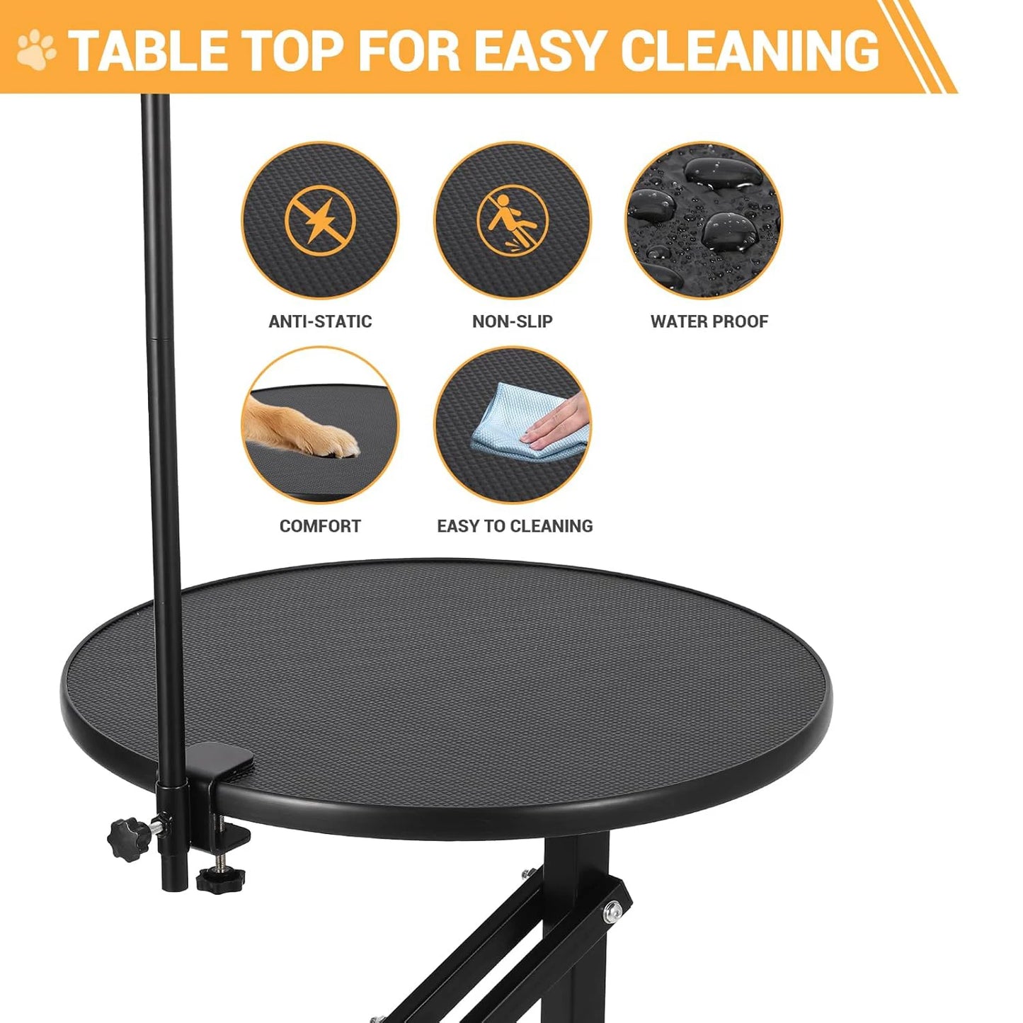 HiMISS Hydraulic Dog Grooming Table With 360 Degree Rotating Arm