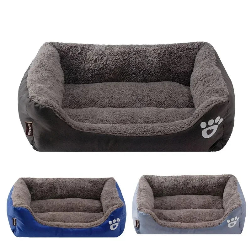 BPEDT Warm Plush Dog Bed With Waterproof Bottom For Pets