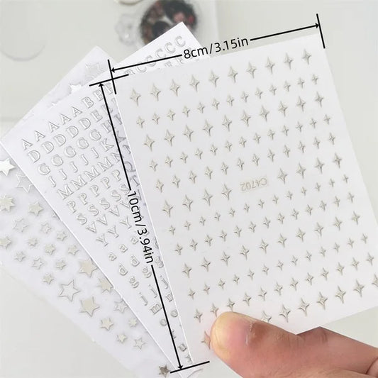 Toploader Decorative Laser Stickers Set For Photocards And Scrapbooking