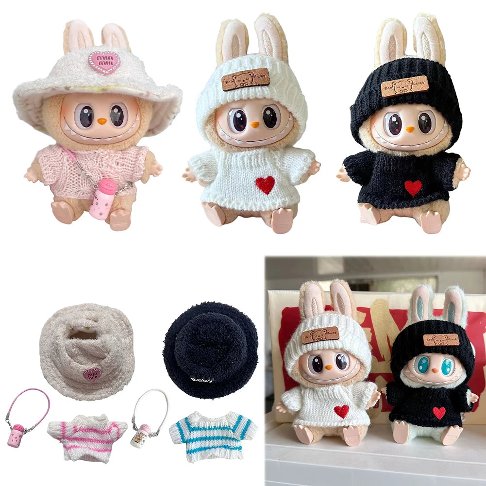 Unisex Plush Doll Clothes Outfit Set Accessory For Collectible Dolls