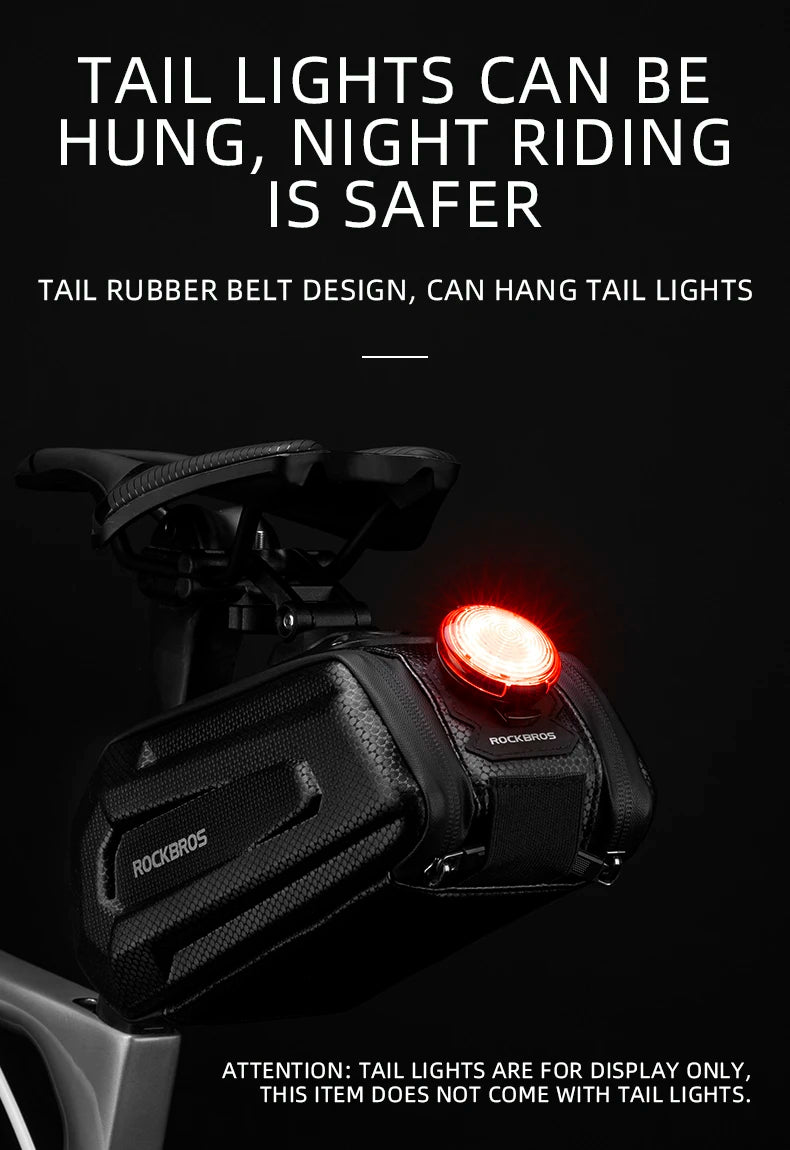 ROCKBROS Waterproof Shockproof Bicycle Rear Seatpost Bag With Quick Release