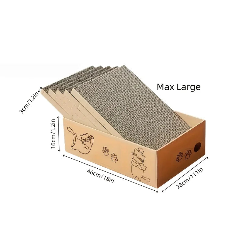 CZBNYX Corrugated Cardboard Cat Double Scratching Pad