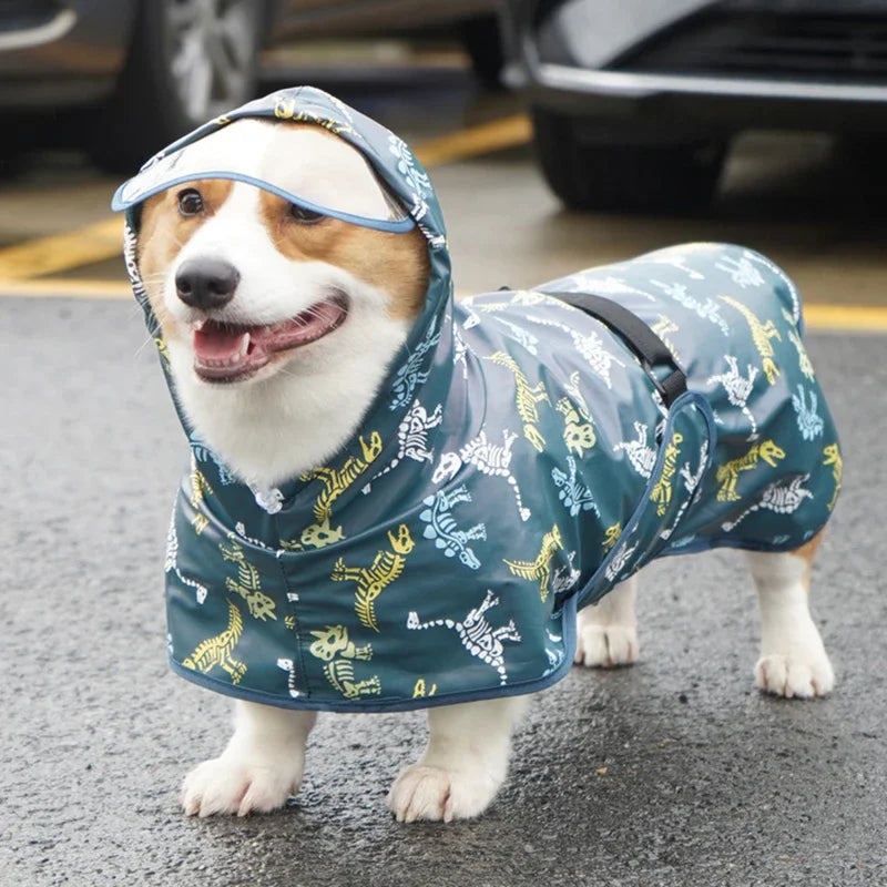 NONEDropshipping Rainy Season Dog Raincoat Waterproof Puppy Coat