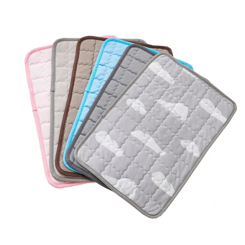 Pet Cooling Mat for Dogs and Cats Ice Silk Mattress