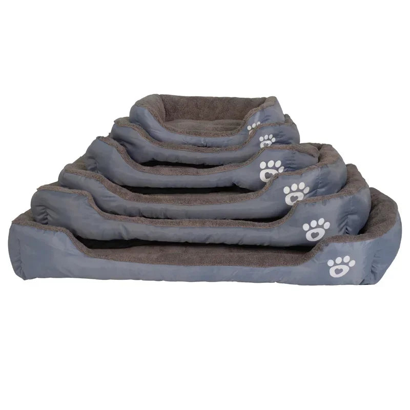 BPEDT Warm Plush Dog Bed With Waterproof Bottom For Pets