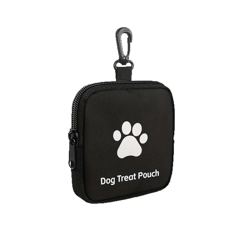 Portable Dog Treat Bag With Zippered Pocket For Outdoor Training