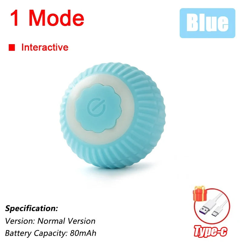 Automatic Rechargeable Rolling Ball Interactive Cat Toy