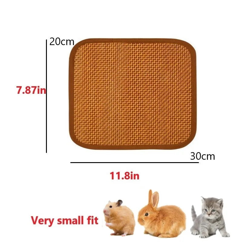 Dog Cooling Mat For Pets Bamboo Bed Ice Pad Comfort