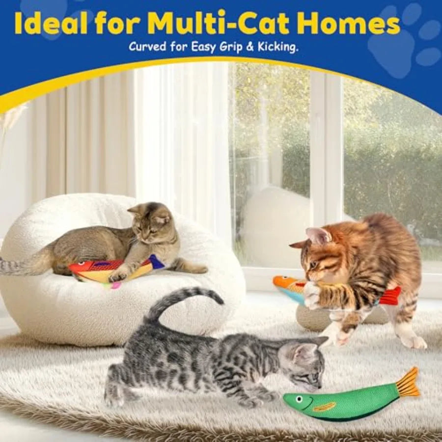 Interactive Catnip Cat Toys With Rattle Sound For Indoor Cats