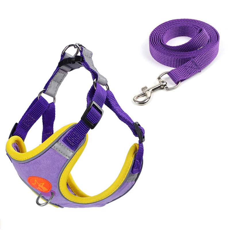 Nylon Reflective Dog Harness Vest Soft Mesh Breathable