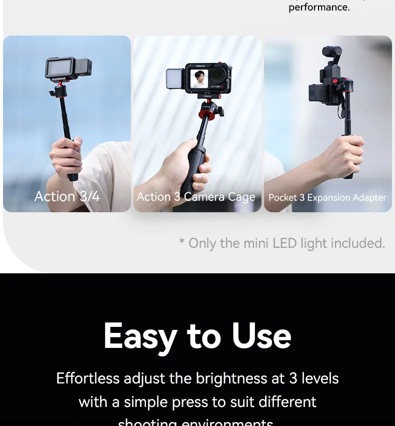Ulanzi Magnetic Waterproof LED Fill Light for DJI Action Cameras