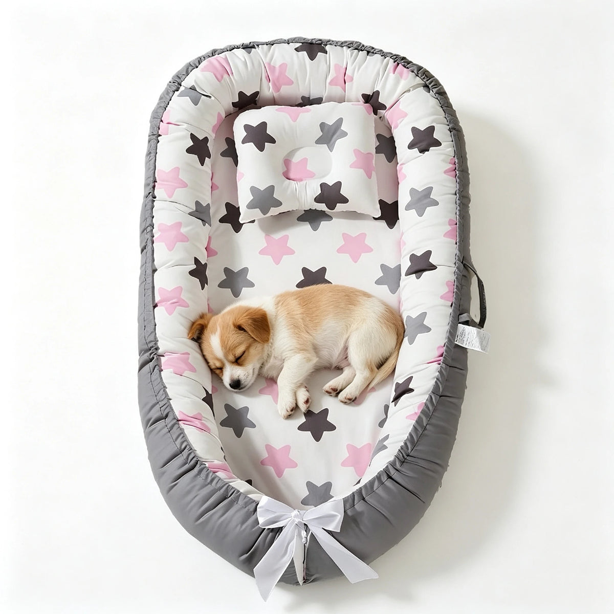 Reversible Memory Foam Pet Bed With Washable Cotton Cover