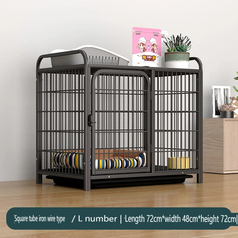 VECOCHO Wooden Dog Crate Furniture Indoor Kennel Heavy Duty With Double Doors