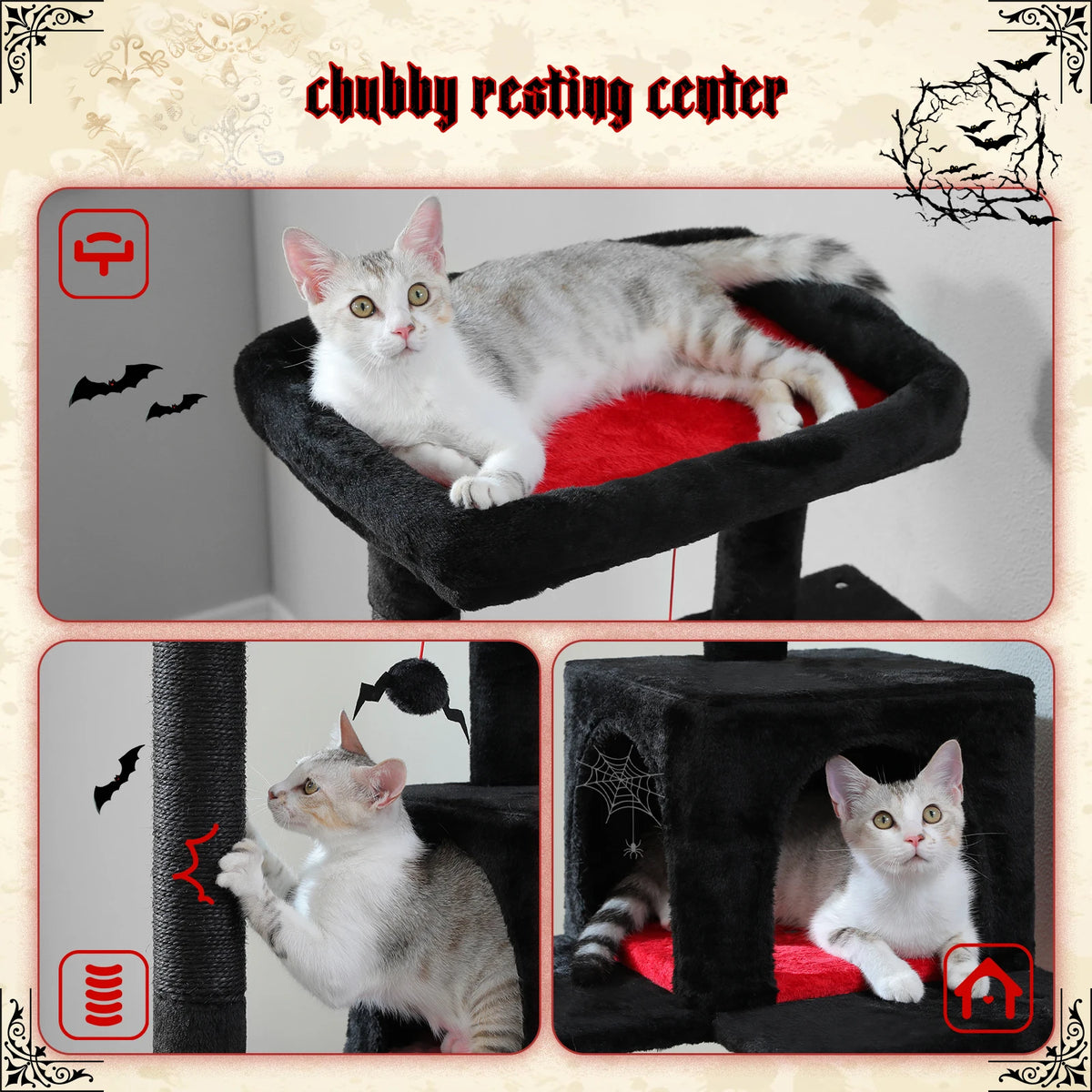 Pawz Road 5 Level Cat Tower For Large Cats Sisal Scratcher