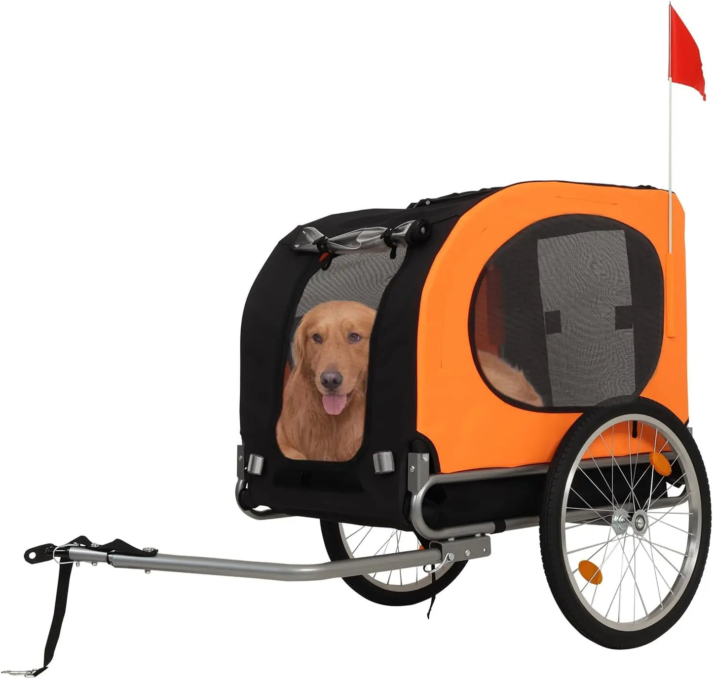 TWISTER.CK Dog Bike Trailer 88Lbs Capacity Foldable Carrier