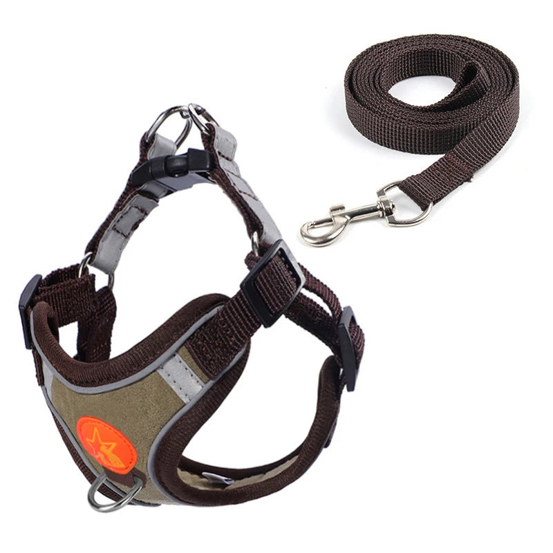 Nylon Reflective Dog Harness Vest Soft Mesh Breathable