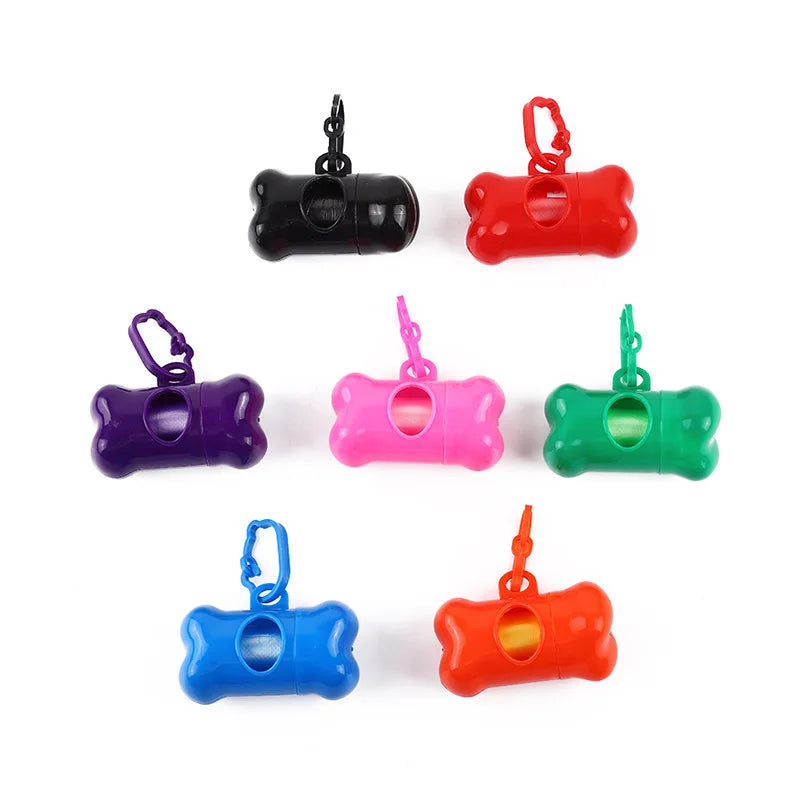 Bone Shaped Dog Waste Bag Dispenser With Sling Strap