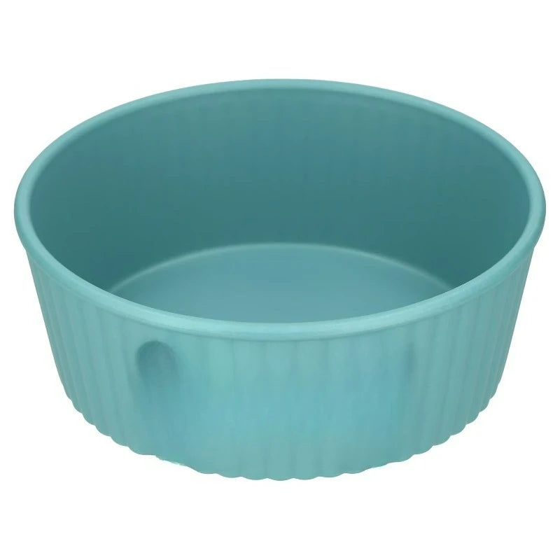 Woof Embossed Plastic Pet Food And Water Bowl For Dogs