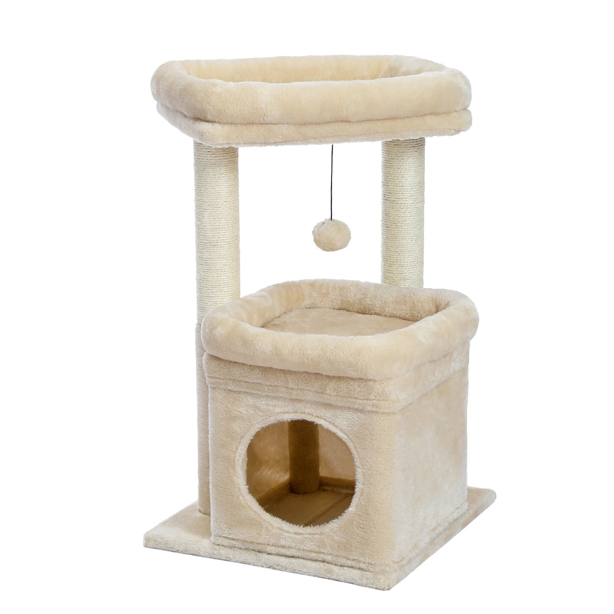 PAWZ Road Cat Tree With Sisal Posts And Cozy Condo