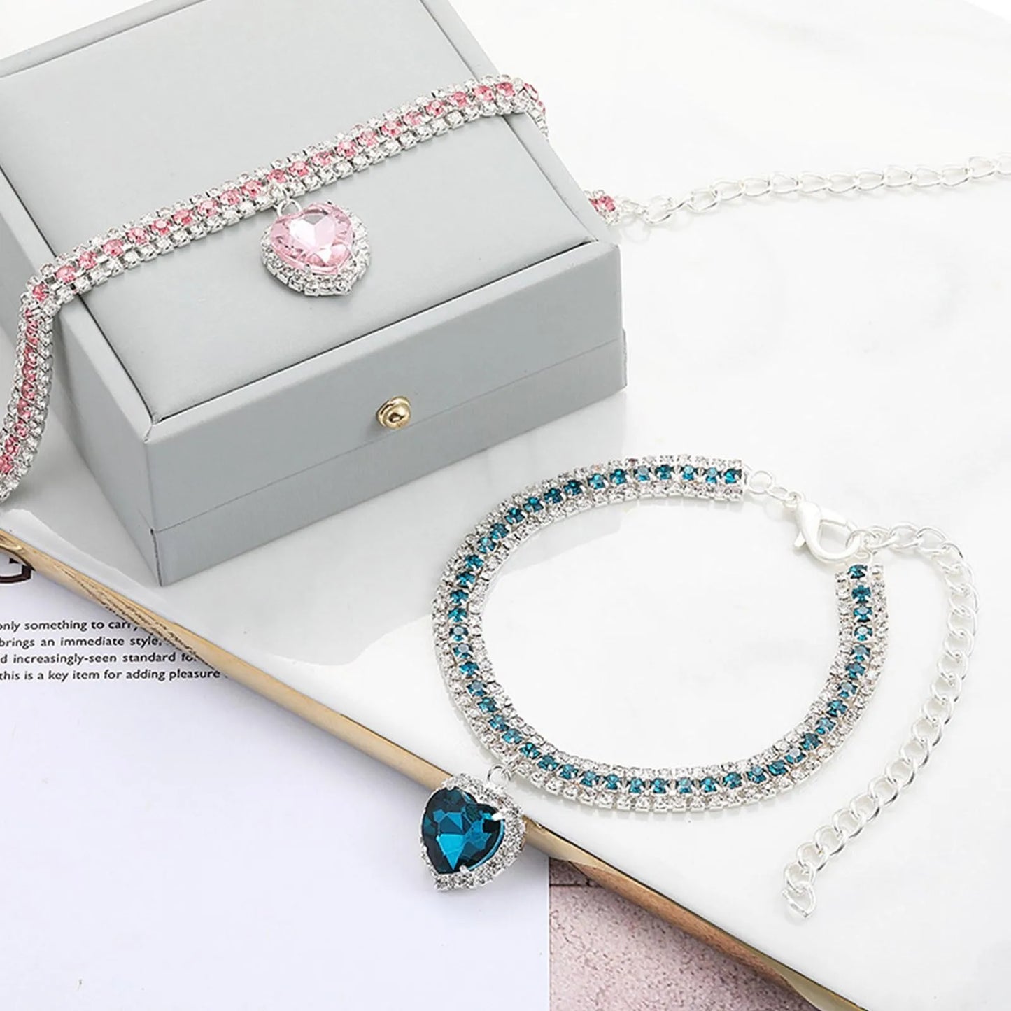 Rhinestone Diamante Dog Cat Collar Necklace Crystal Bling