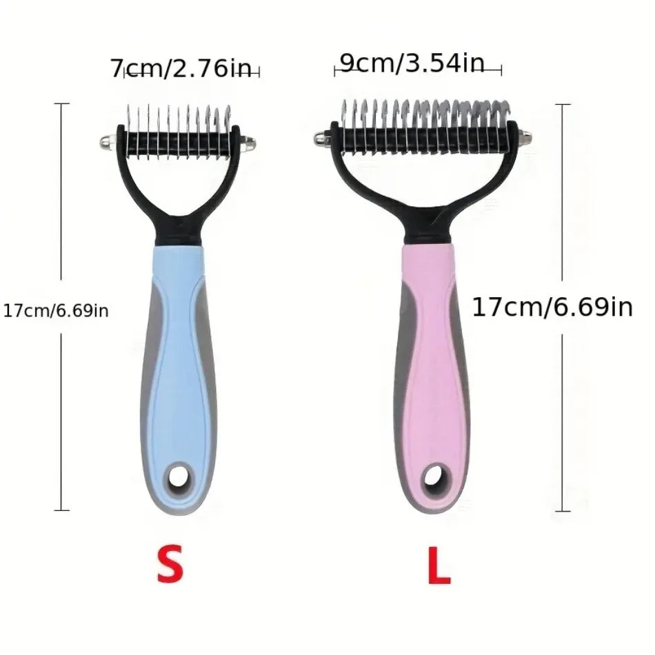 Double Sided Stainless Steel Pet Grooming Brush Hair Remover Comb
