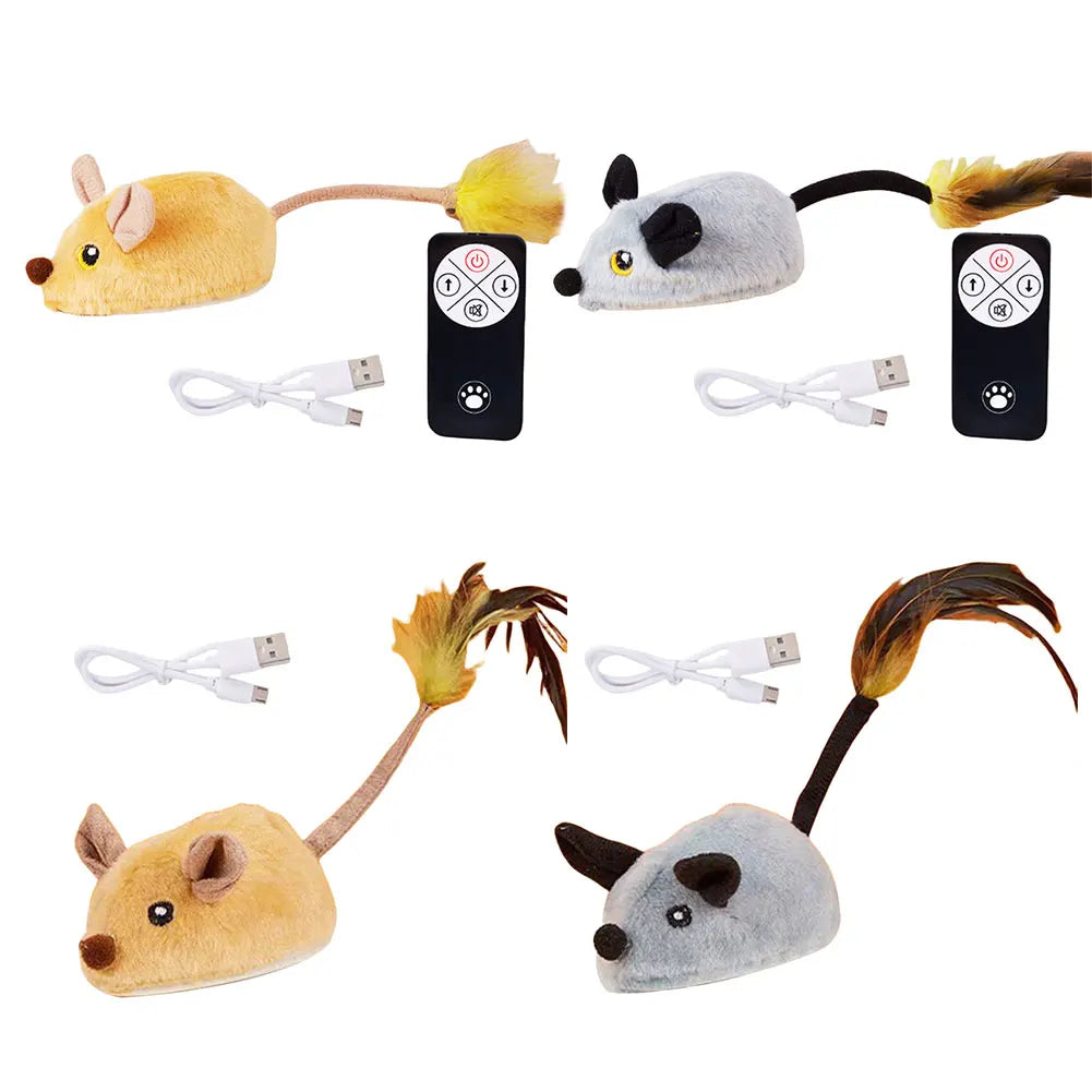 Shunmaii Interactive Electronic Mouse Cat Toy For Self Play Exercise