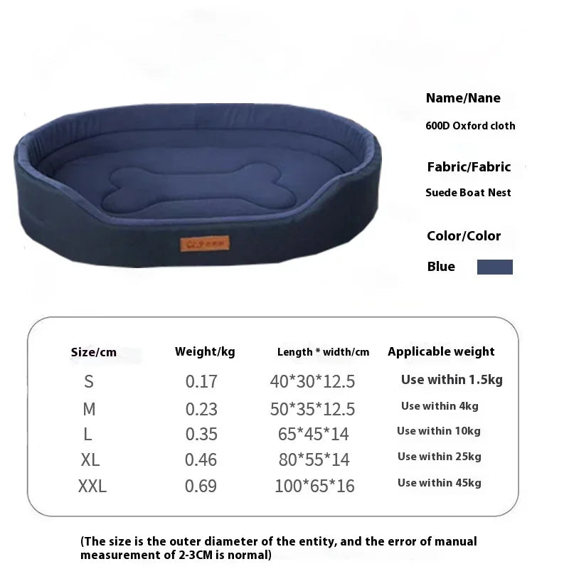 Square Dog Bed Waterproof Washable Inner Pad Pet Sofa