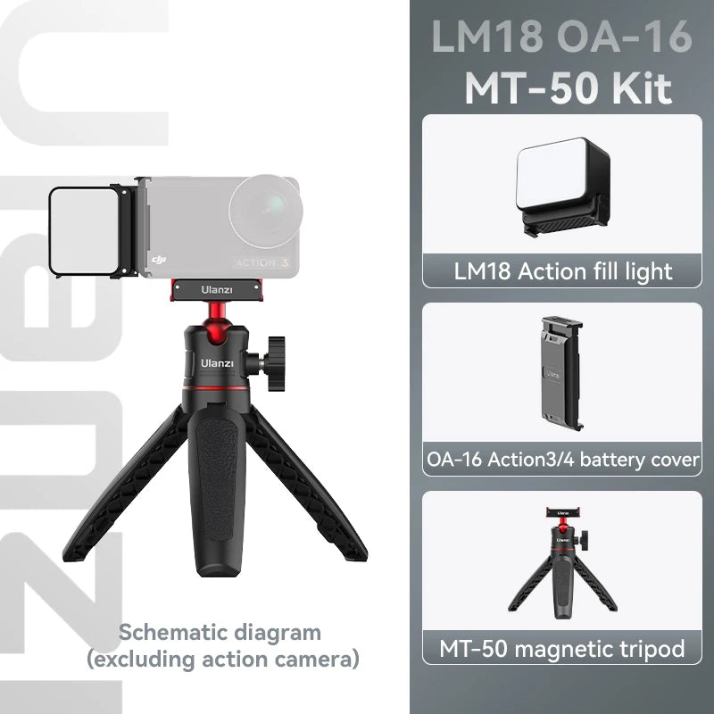 Ulanzi Magnetic Waterproof LED Fill Light for DJI Action Cameras