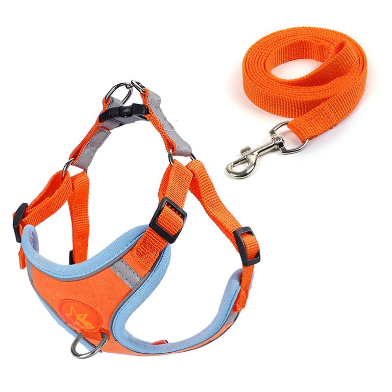 Nylon Reflective Dog Harness Vest Soft Mesh Breathable