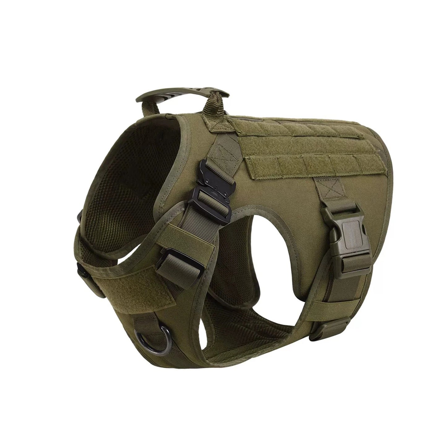 Tactical Dog Harness Vest With Molle Pouches For Training