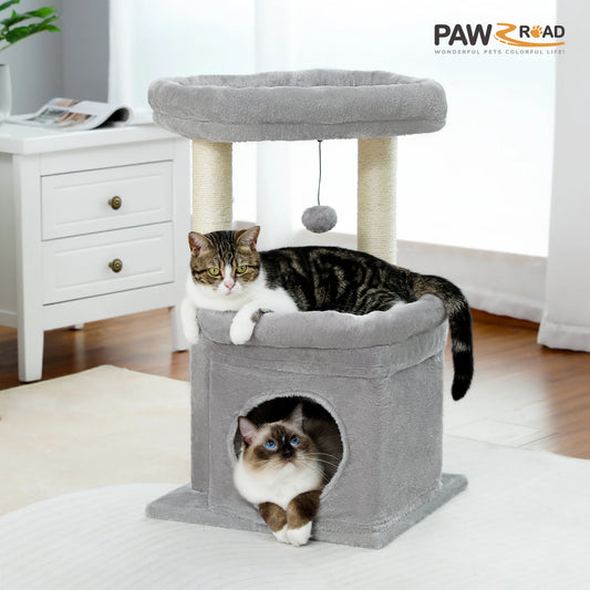 PAWZ Road Cat Tree With Sisal Posts And Cozy Condo