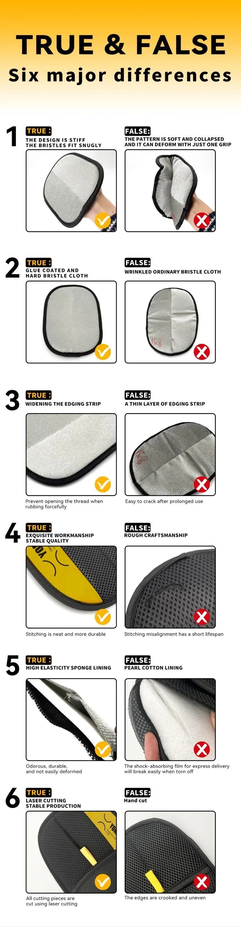 Pet Hair Remover Gloves Electrostatic For Cats And Dogs Reusable