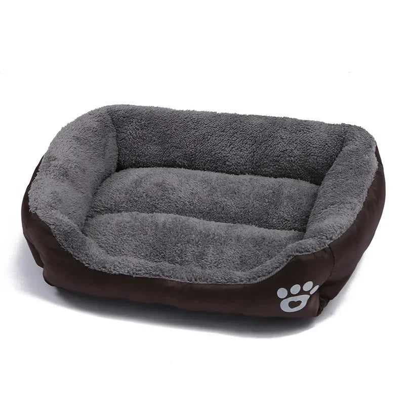 BPEDT Warm Plush Dog Bed With Waterproof Bottom For Pets