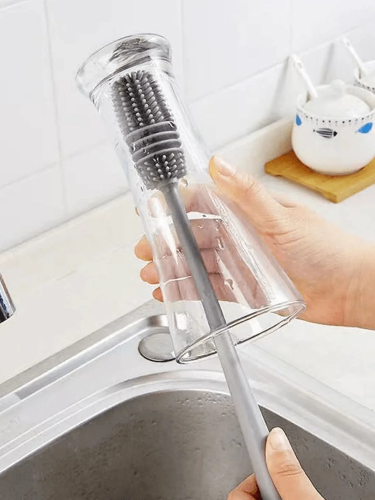 Multi Purpose Silicone Cup And Bottle Brush Household Cleaner