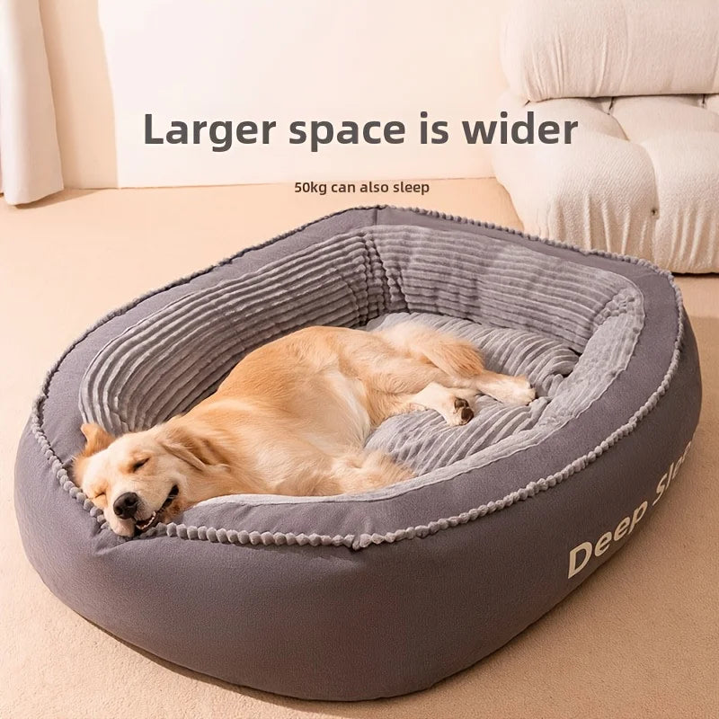 Pet Bed Donut Round Dog Kennel Soft Washable Cushion Bed