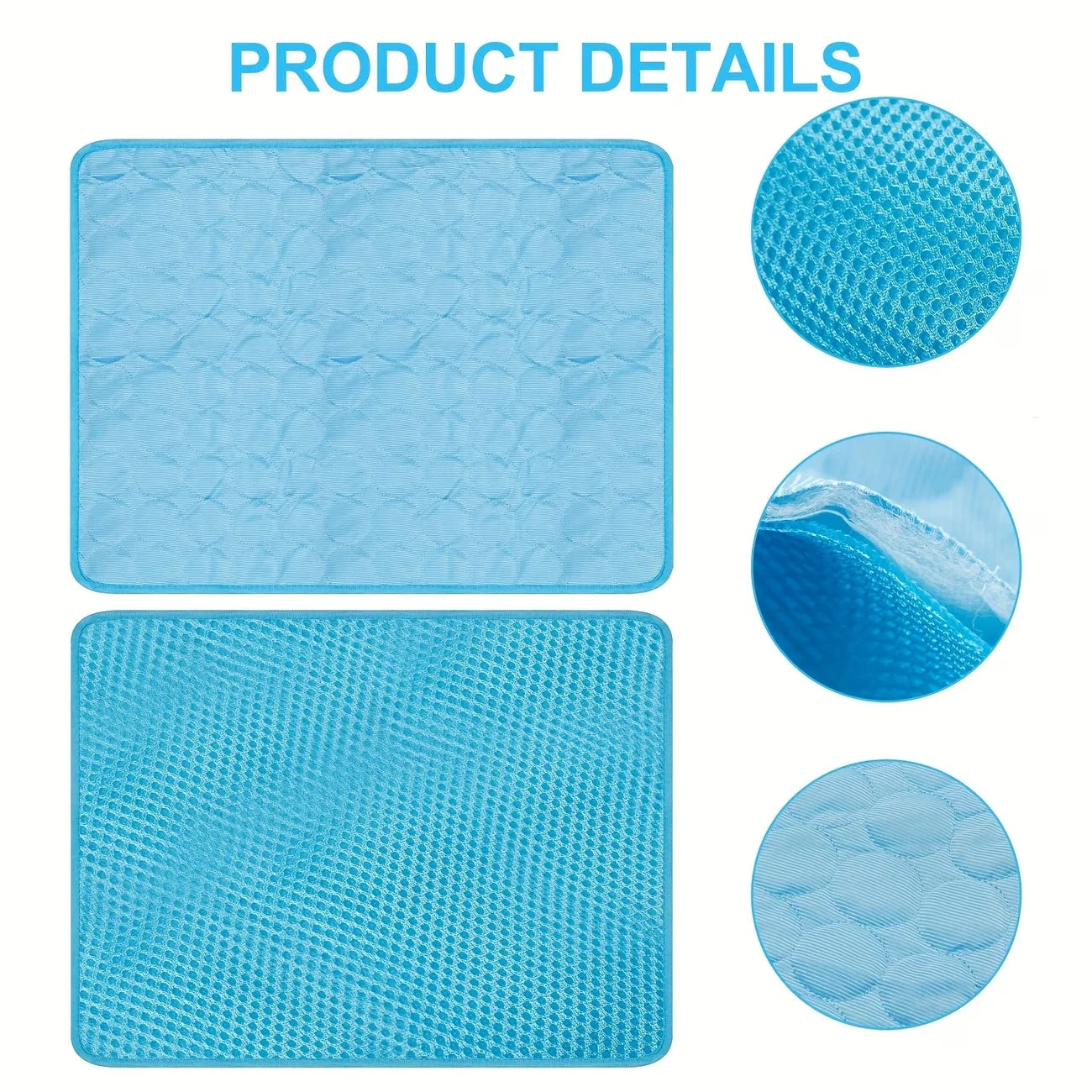 Summer Cooling Pet Mat Water Absorption Portable Gel Sleeping Pad For Dogs
