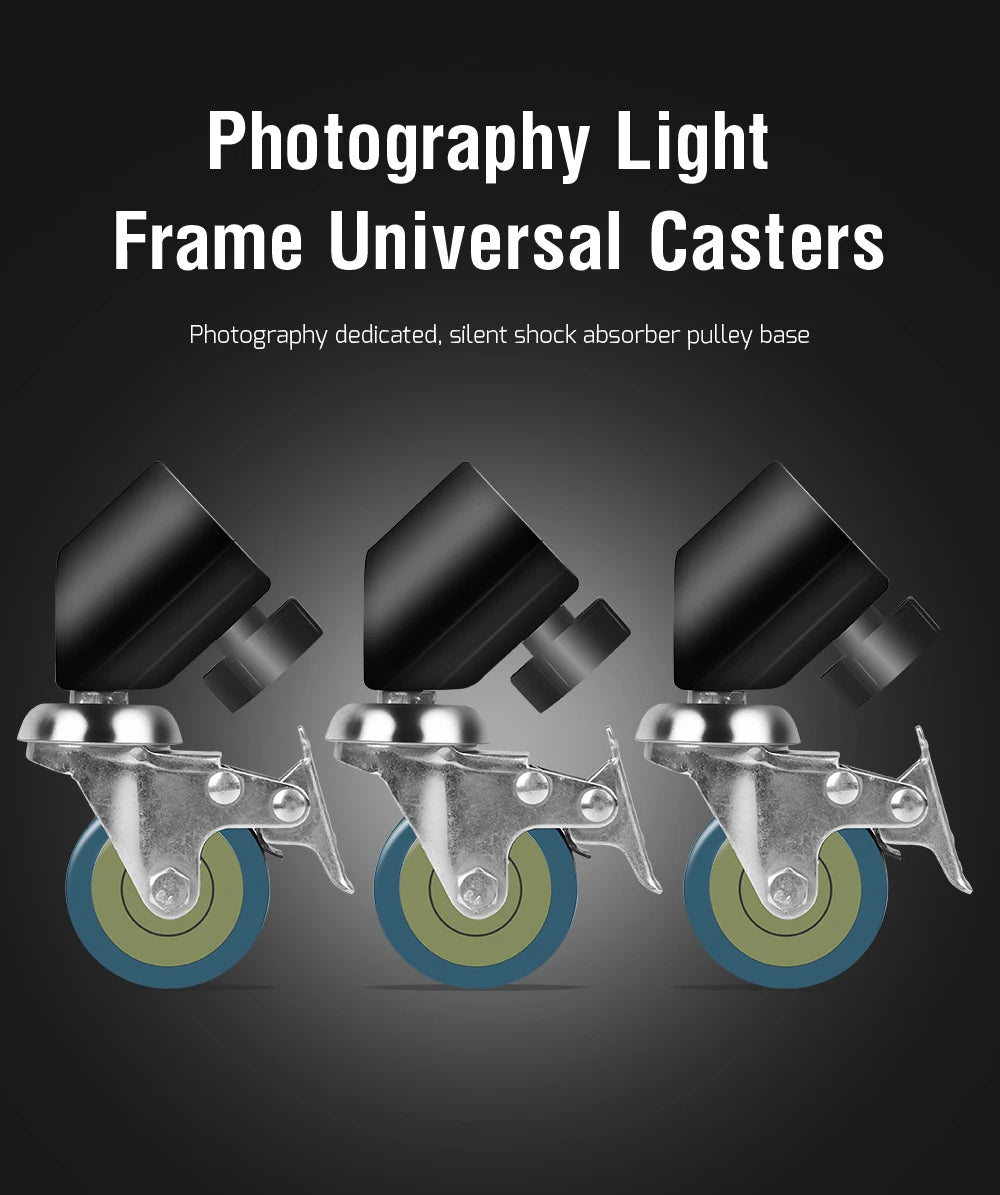 SH Professional Photography Studio Support Stand With Three Wheels