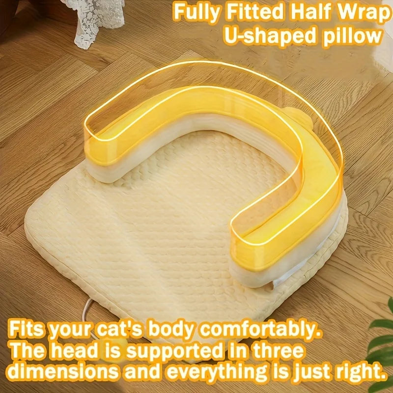 Self Cooling Cat Bed With Ice Gel Cooling Pad For Pets