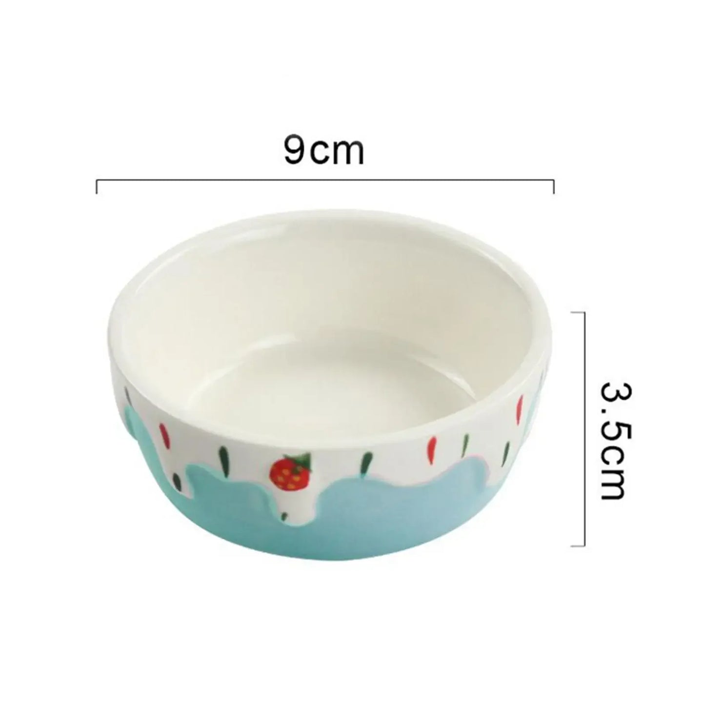 Ceramic Hamster Food Bowl Easy To Clean Portable Feeding Dish