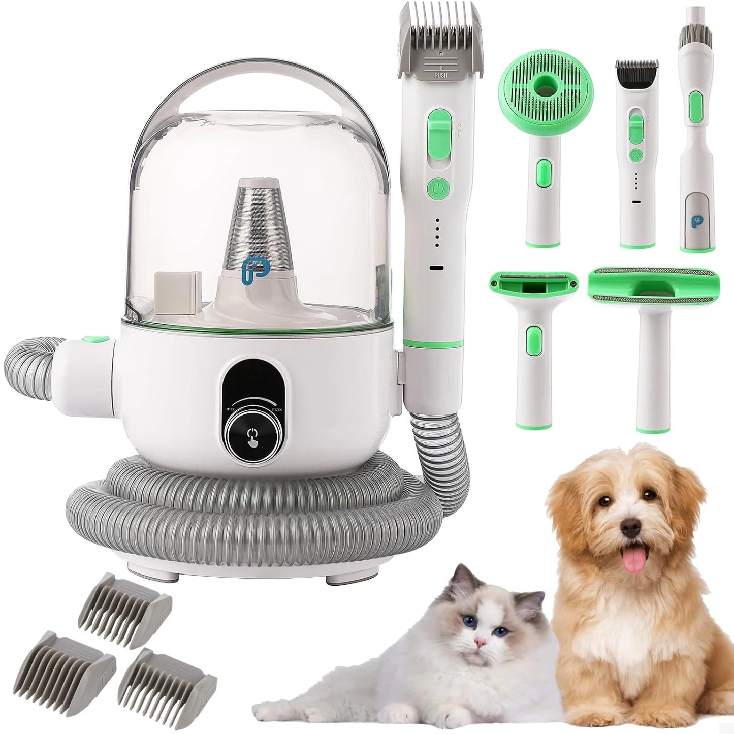 HiMISS Pet Grooming Kit With 2L Vacuum And Grooming Tools