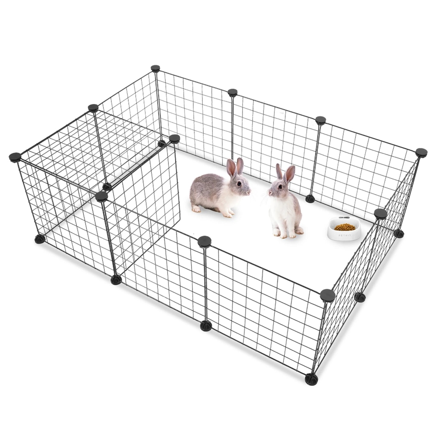 Portable Metal Wire Pet Playpen For Small Animals Guinea Pigs Rabbits