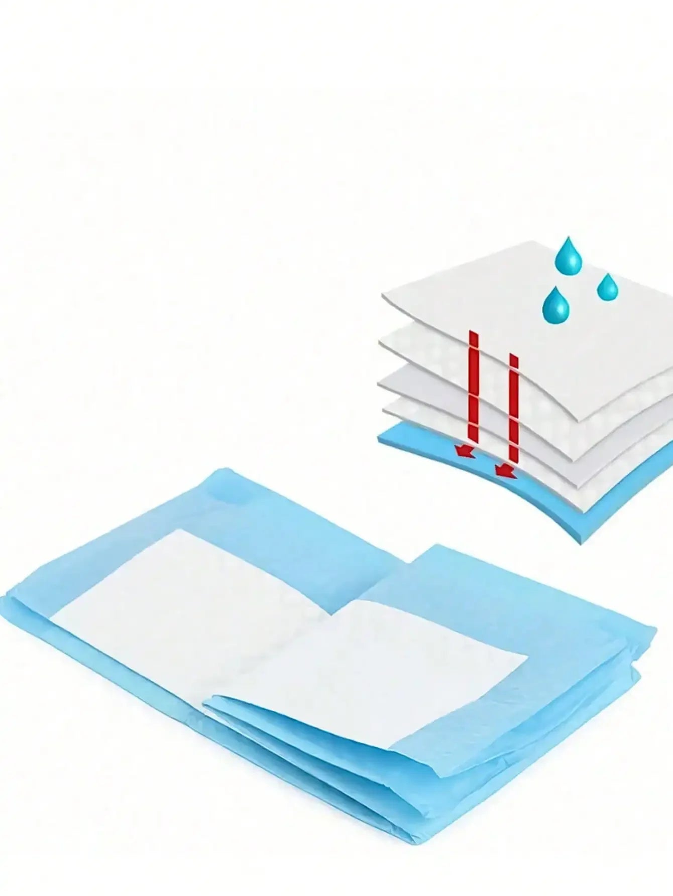 Pet Pee Pad Training Diapers 100 Pcs Thickening for Dogs