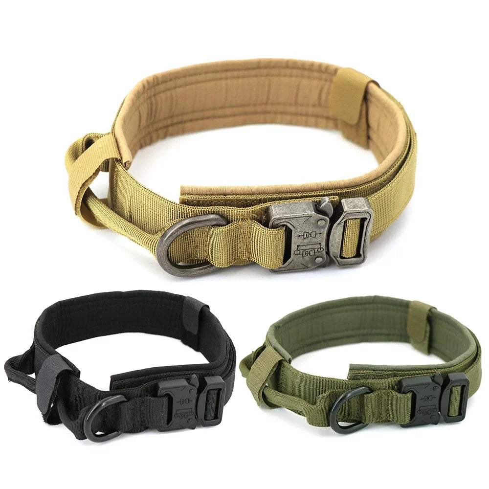 PETRAVEL Tactical Dog Training Collar Leash Set With Control Handle