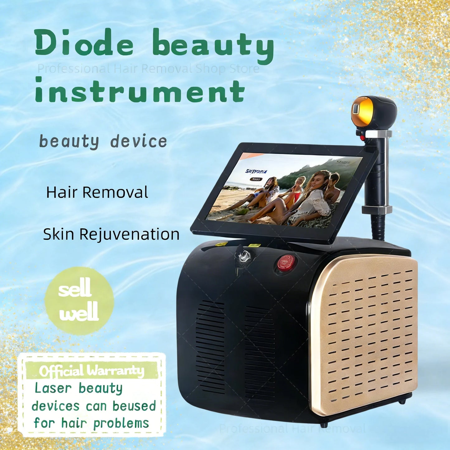 Taixl Ice Cooling 3 Wavelengths CE Diode Laser Hair Removal Machine Professional