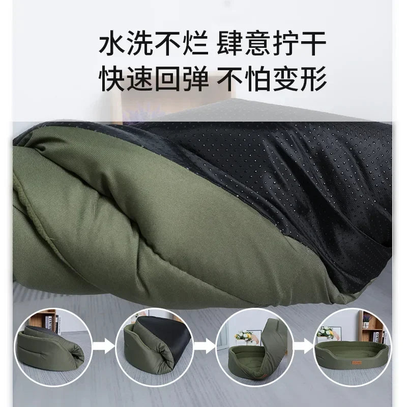 Square Dog Bed Waterproof Washable Inner Pad Pet Sofa