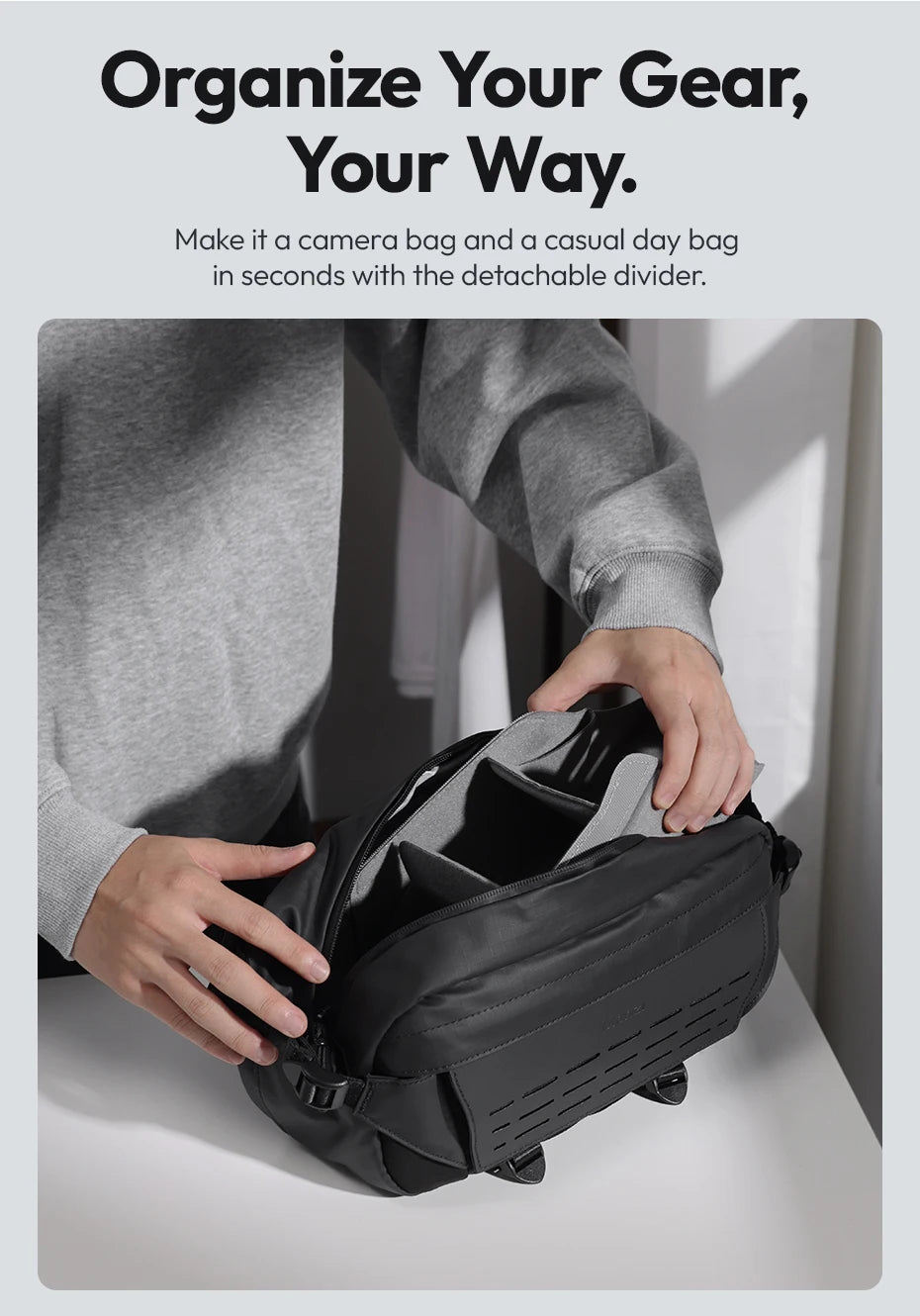 Ulanzi TAI Outdoor Camera Sling Bag for Photography Accessories