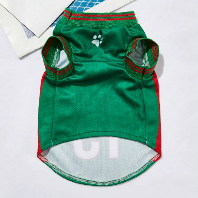 Mesh Breathable Dog Clothes Jersey for Large Schnauzer Dogs