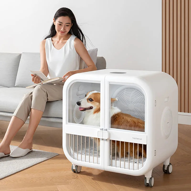 Pet Hair Dryer Stand Dry Box For Dogs Grooming Cabinet