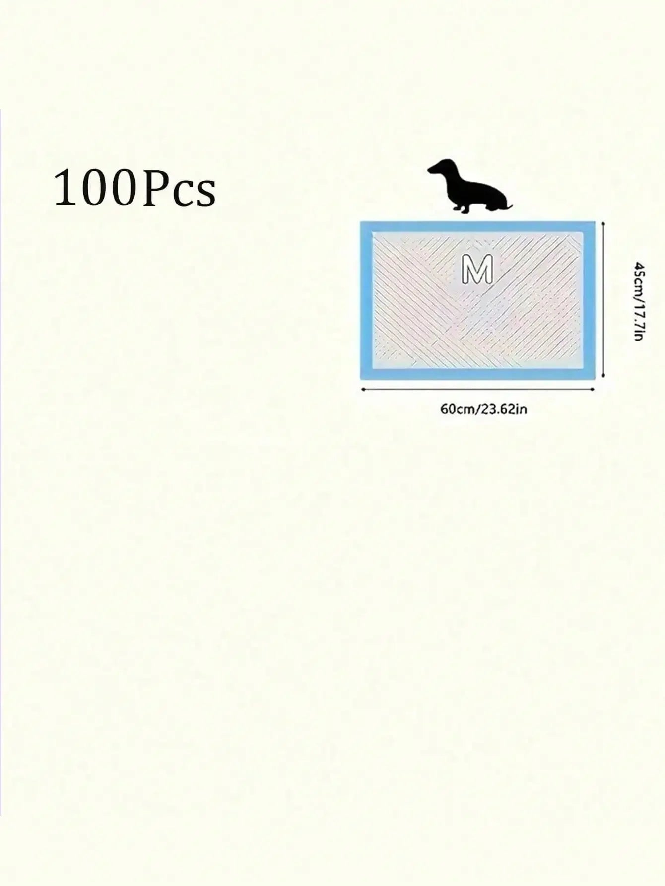 Pet Pee Pad Training Diapers 100 Pcs Thickening for Dogs