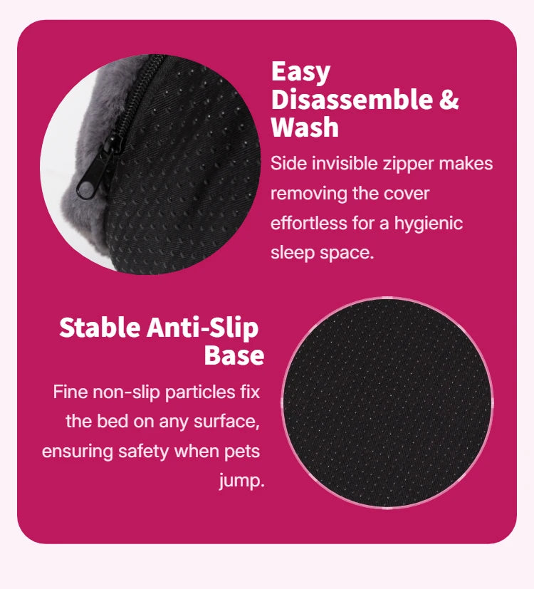 Dual Use Pet Bed and Plush Cuddler Mat for Comfort